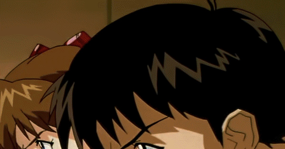 Shinji masturbates asuka