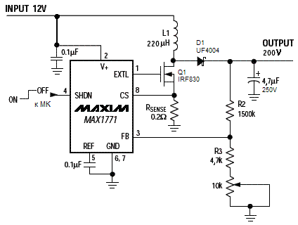 Max1771 Схема Включения