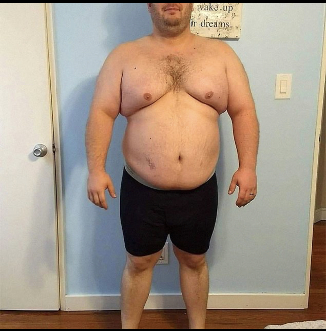 Мужчина с большим весом