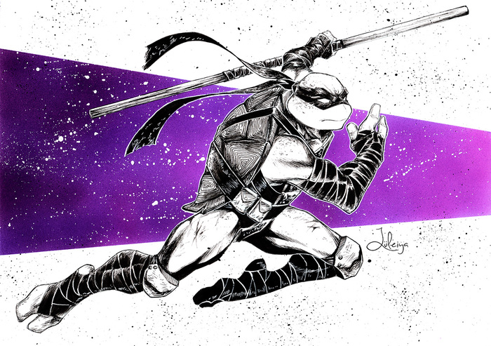 Inktober - TMNT by luleiya - Art, Luleiya, Teenage Mutant Ninja Turtles, Longpost, Inktober