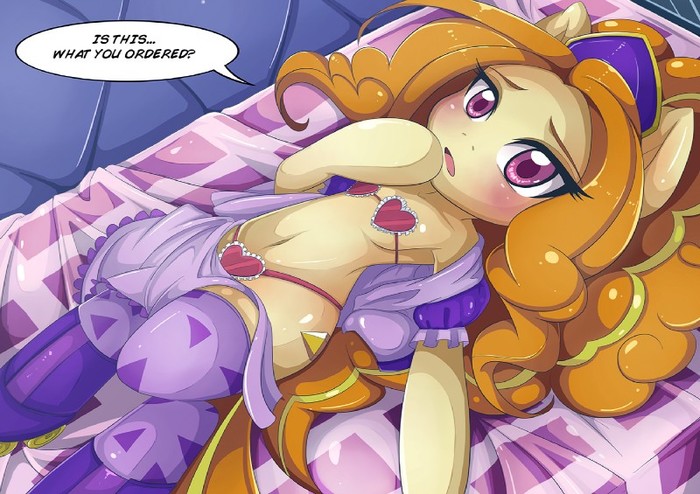 Working as a waitress is not easy as it seems. - My little pony, Adagio dazzle, MLP Edge