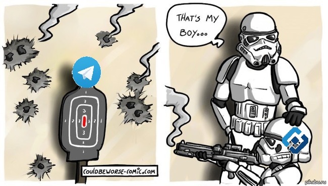 RKN vs. - Roskomnadzor, Telegram, Stormtrooper, Star Wars stormtrooper, Target, Shooting, Miss