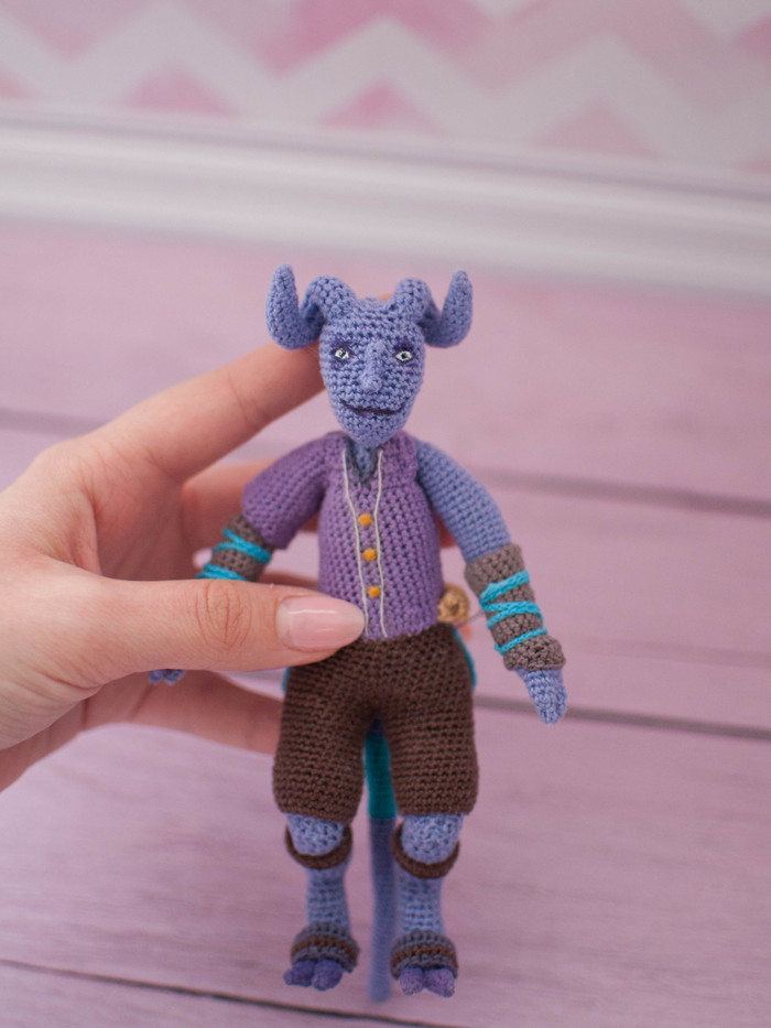 Crazy hands knit Ricky. - My, Dota 2, Dota, Dota 2, Handmade, Needlework, Knitting, crazy hands, Ricky