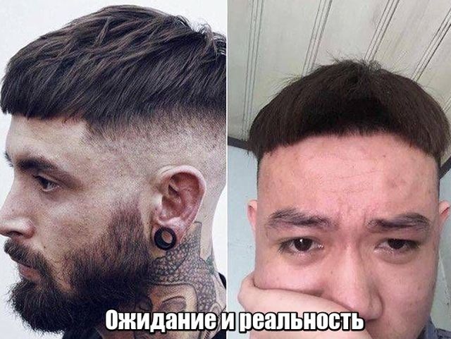 Expectation and reality - Прическа, The photo