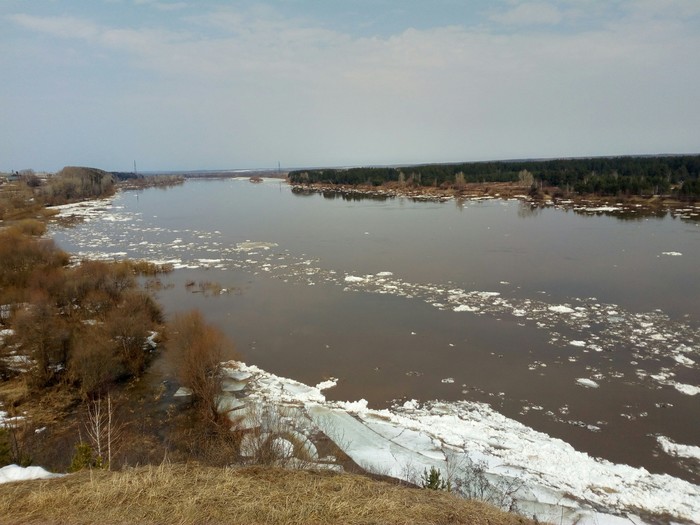 R. VYATKA - My, Vyatka, River, Spring, beauty of nature