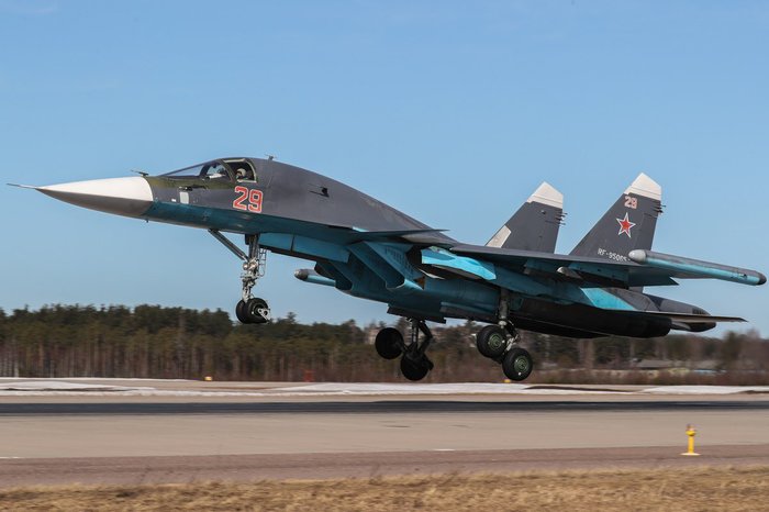 Multifunctional fighter-bomber Su-34 - Su-34, Vks, Twitter