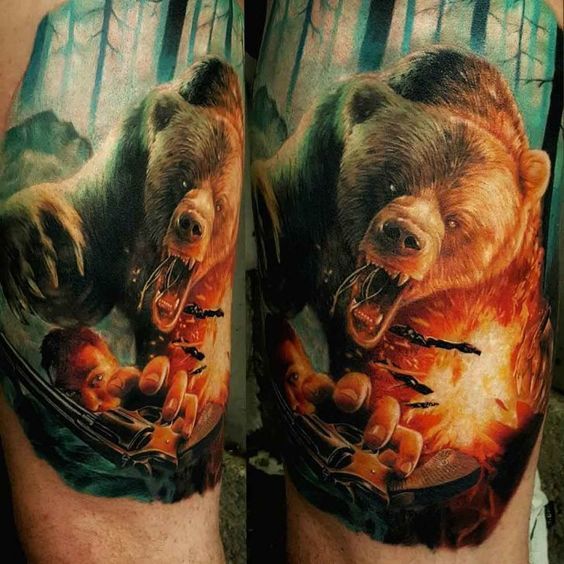 great job - Tattoo, Bear, Realism, The Bears