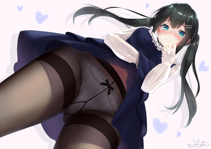 Anime Art - NSFW, Anime art, Anime original, Tights, Milota, Pantsu