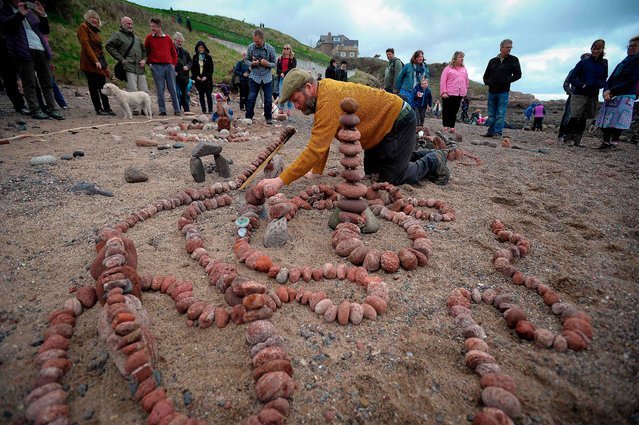 European Championships in laying stones in Dunbar (16 photos) - A rock, Shore, Scotland, Competitions, The photo, Longpost