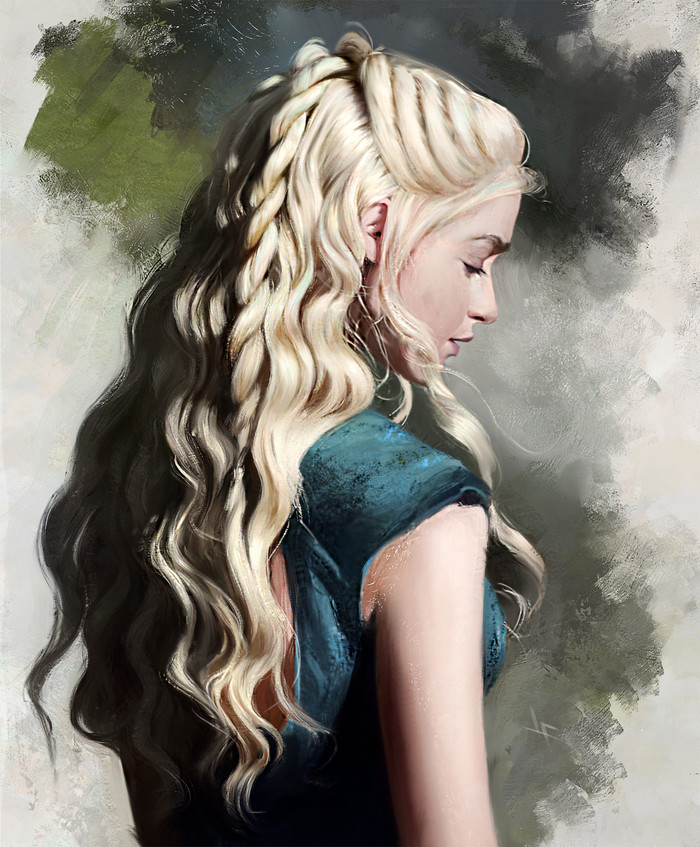 Daenerys - Арт, Рисунок, Дейенерис Таргариен, ПЛИО, Игра престолов, Девушки, Justine Florentino