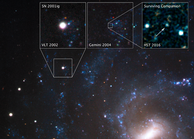 Hubble for the first time caught the surviving companion of a supernova - The science, news, Astronomy, Hubble telescope, Space, Supernova