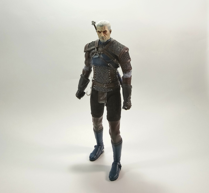 The Witcher - Geralt of Rivia Action-figure 1/6 - My, Witcher, Geralt of Rivia, The Witcher 3: Wild Hunt, Figurine, Andrzej Sapkowski, Handmade, The Witcher 3: Wild Hunt, Longpost, Figurines