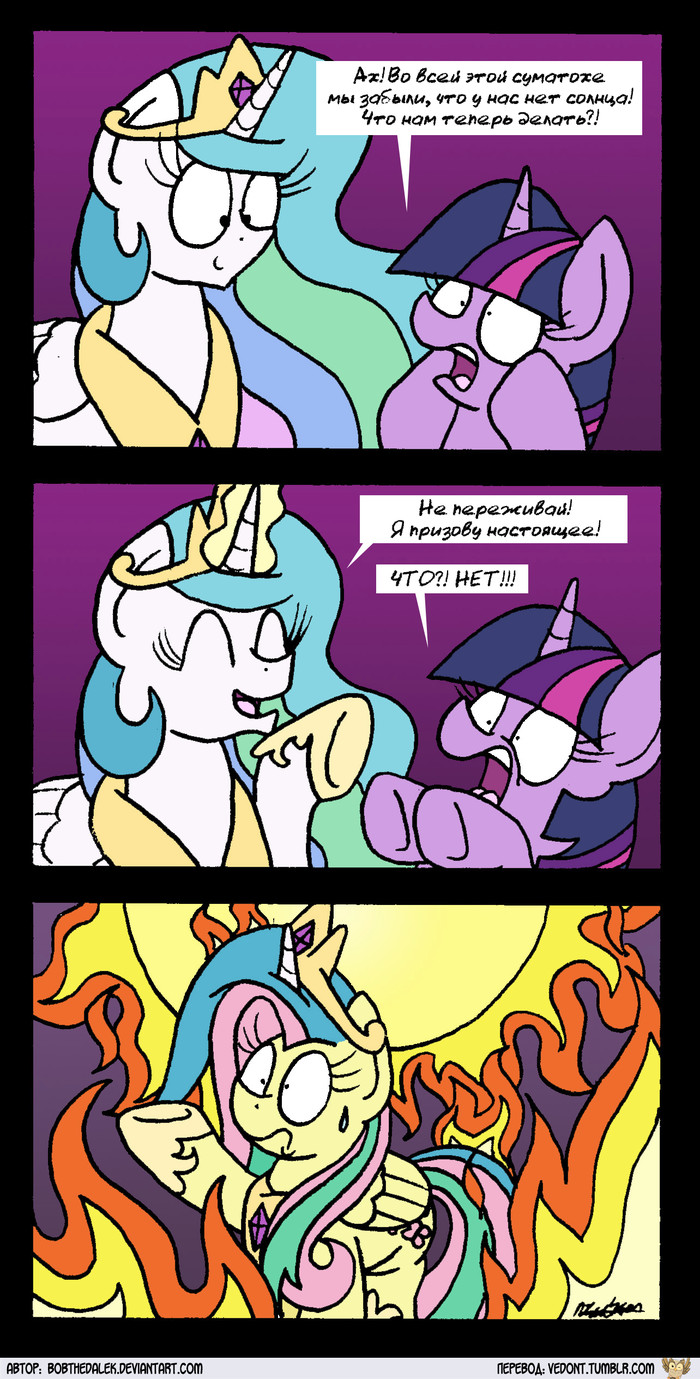 [Translation] Calling - Translation, Comics, My little pony, Fluttershy, Princess celestia, Twilight sparkle, Bobthedalek, MLP Season 8