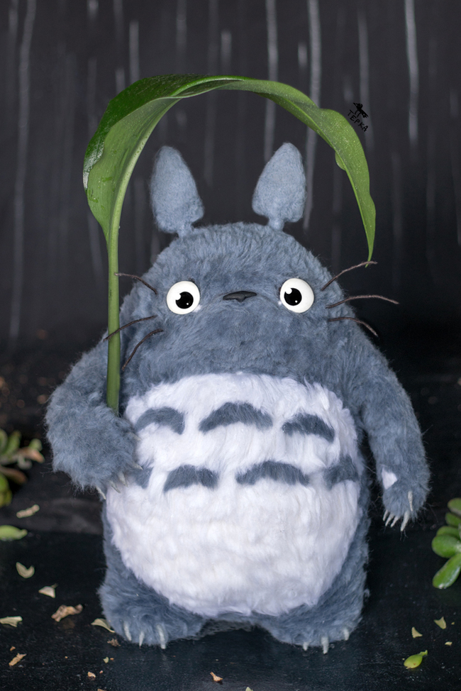 Totoro - My, Totoro, My neighbor Totoro, Hayao Miyazaki, Anime, Dry felting, Art, Longpost