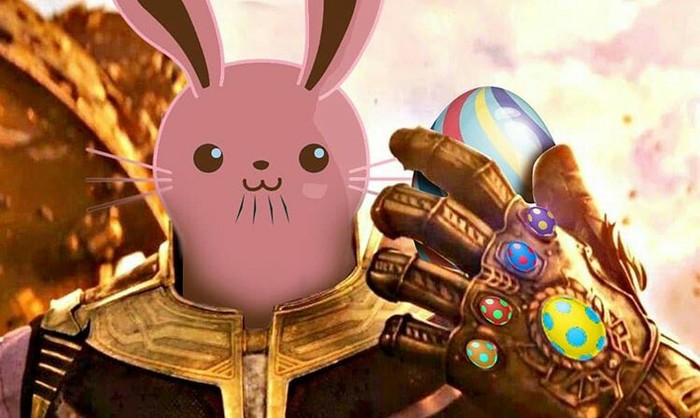 Easter Thanos - Thanos, Avengers, Easter, Rabbit, Eggs