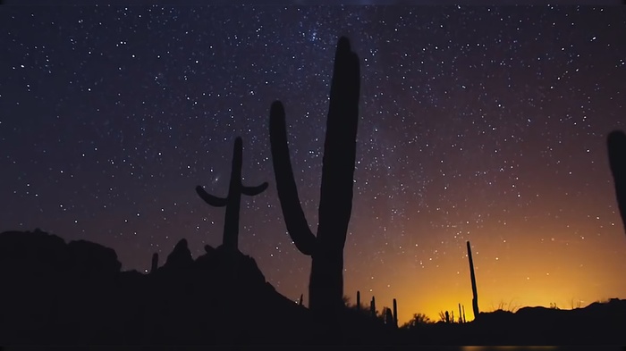 Starry sky | Panoramic video 180°, relax - Sky, Video, Stars, Panoramic shooting, Stars, 