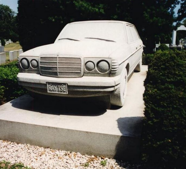 To the next world with a car. - Cemetery, Headstone, Auto, The photo, Longpost