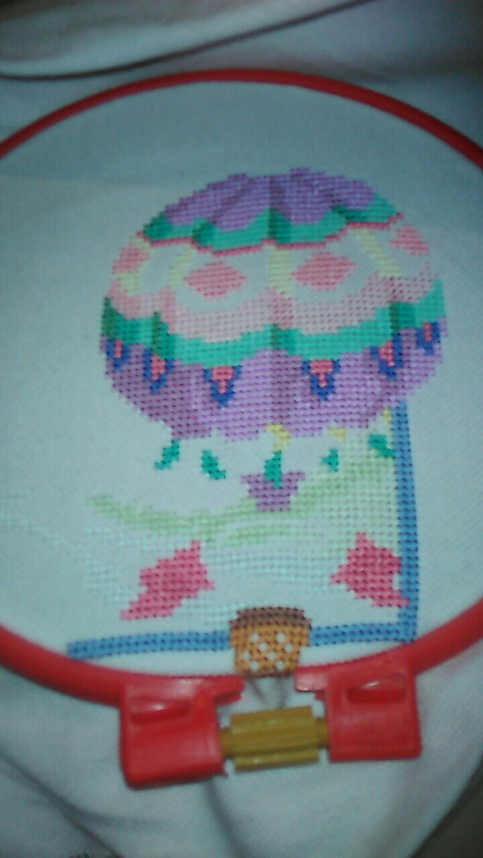 My embroideries - My, Cross-stitch, Dimensions, Ballon, First post, Longpost, Needlework with process
