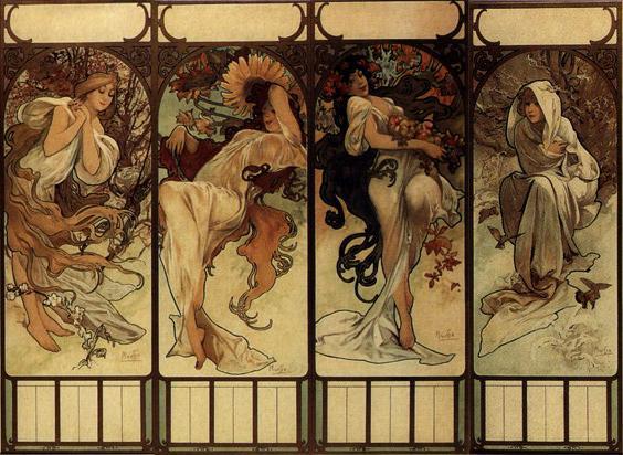 Разгребаем старый хард: часть 10 / Vol 1 Alphonse Mucha - Арт, Иллюстрации, Не мое, Alphonse Mucha, Ретро, Длиннопост