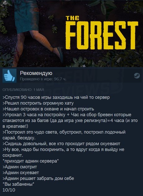 Why not? - Steam Reviews, Games, Computer games, Steam, The forest