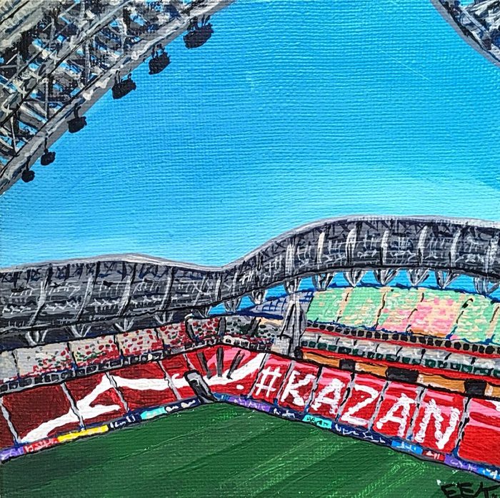 #eekartgallery - My, Kazan Arena, Stadium, Brightness, Painting, Football, Painting