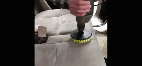 How to quickly clean car seats - Auto, Seat, Cleaning, GIF