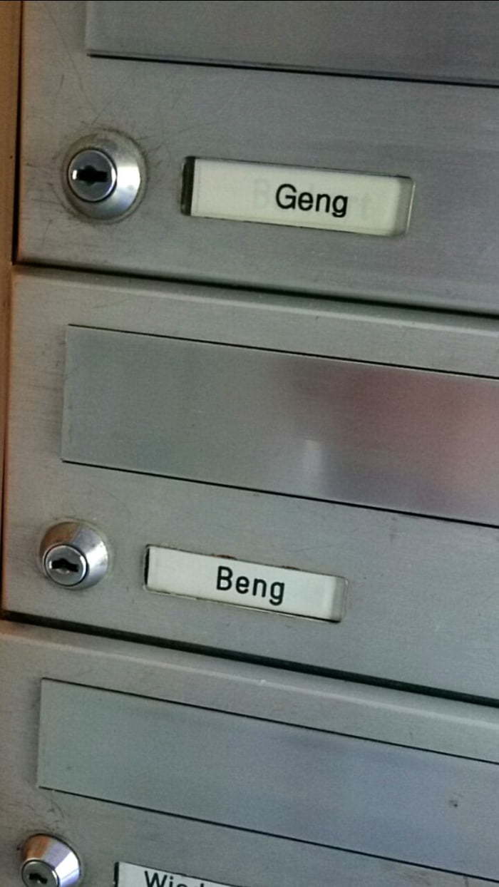 Today I moved into a new apartment and saw the names of my neighbors - The photo, 9GAG, Neighbours, Relocation, Surname, Gangbang