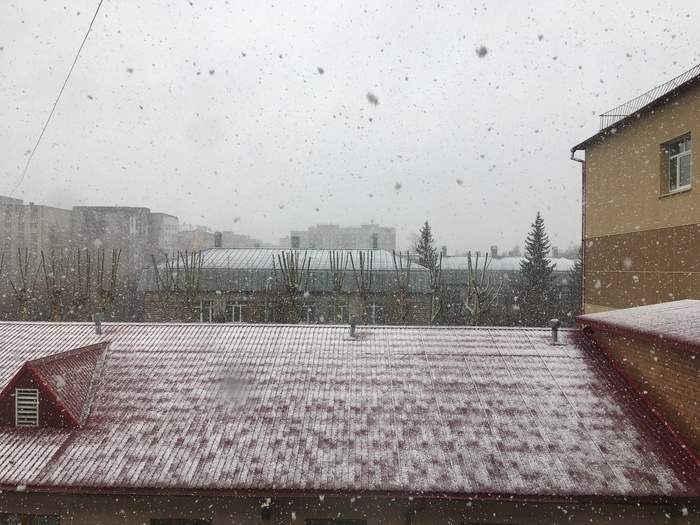 May again forgot that he was spring. Tyumen 04.05.2018 - My, Tyumen, Weather