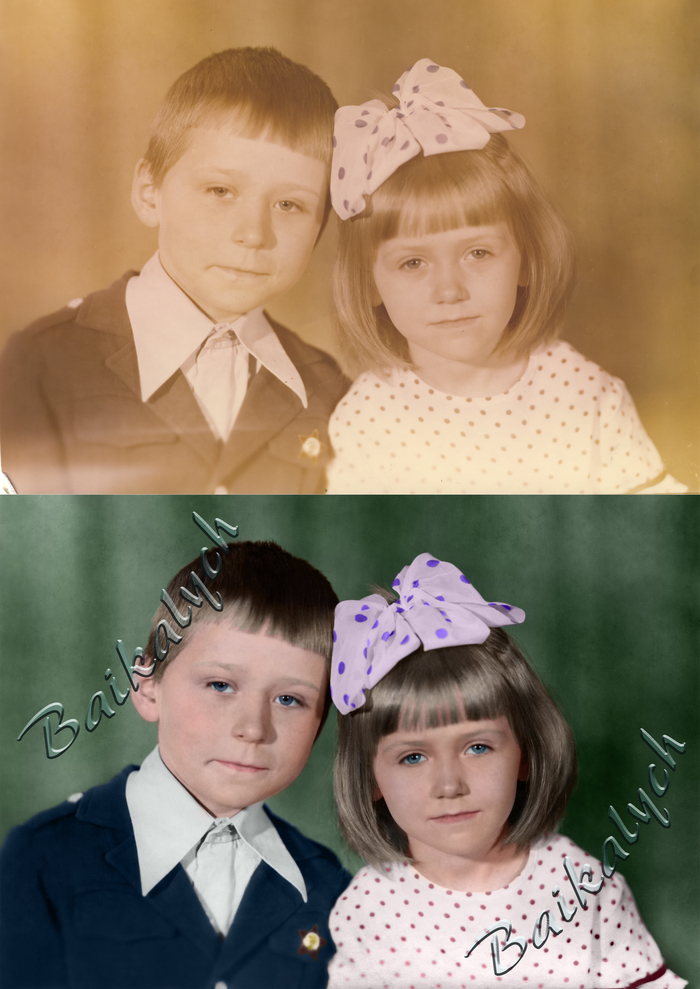 Coloring photos. From the last. - My, Photo restoration, , Colorization