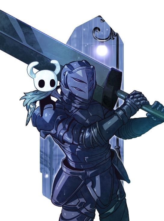 Two Hollow Knights - Hollow knight, Dark souls, Games, Art, Crossover