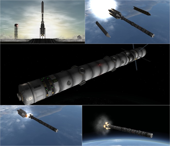 [Kerbal Space Program] Hemera interplanetary ship. assembly in orbit. Career with GPP, part 2. - My, Kerbal space program, Games, Cosmosims, Longpost