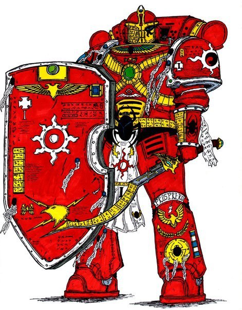 Space Marines - Adeptus Astartes, Warhammer 40k, Арт, Длиннопост