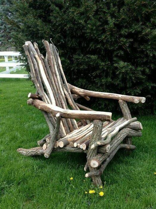 Country furniture - Armchair, Dacha, Fantasy, Creation, Pallet, Pinterest, Longpost, Pallets