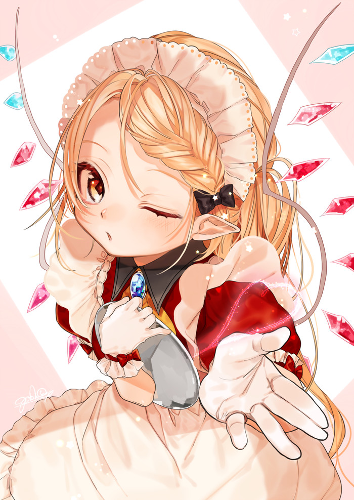 Flandre scarlet - Anime, Anime art, Touhou, Flandre scarlet, Housemaid, Gotoh510