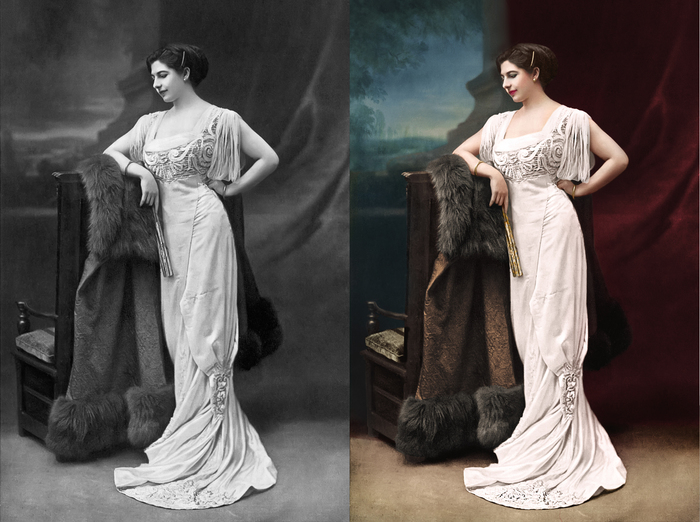 Mata Hari - My, Colorization, Photoshop