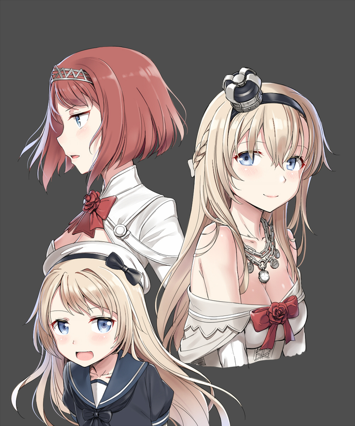 Brits - Kantai collection, Jervis, Warspite, ARK Royal, Anime, Anime art