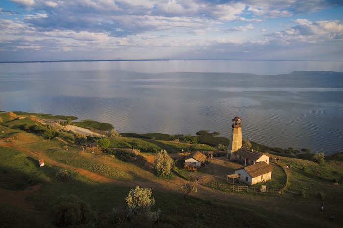 Merzhanovo, coast of the Sea of ??Azov, Rostov region - Merzhanovo, Rostov region, Russia, The photo, Azov sea, Sea, Lighthouse, My