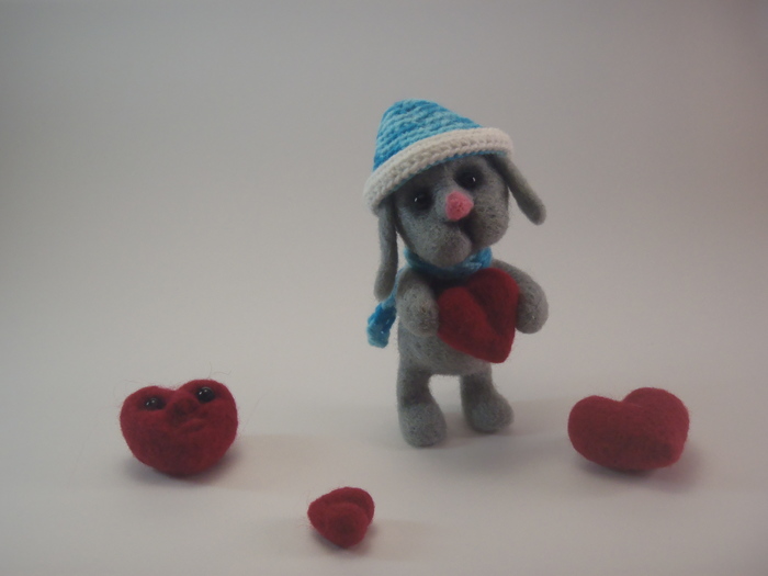 -Hare? - Hare, hare... - My, Longpost, Presents, Hare, Needlework without process, Handmade, Dry felting