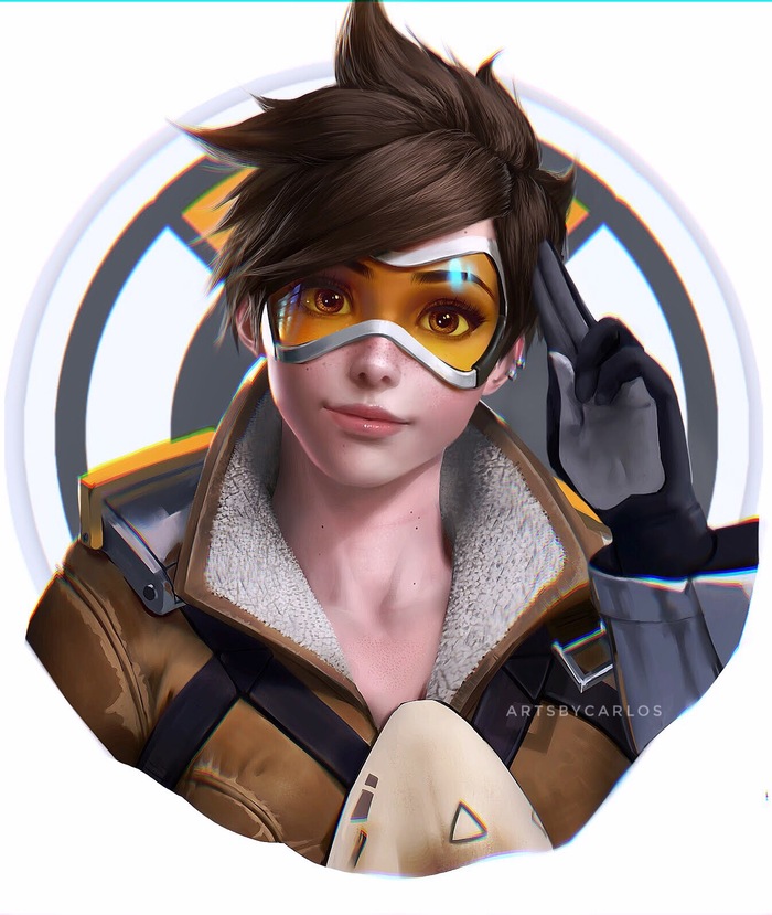 Tracer - Overwatch, Tracer, Artsbycarlos