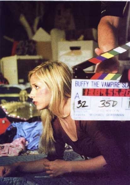 On the set of the famous series of the 90s Buffy the Vampire Slayer: - Buffy the Vampire Slayer, Vampires, Serials, Filming, 90th, Makeup, Nostalgia, Past, Longpost