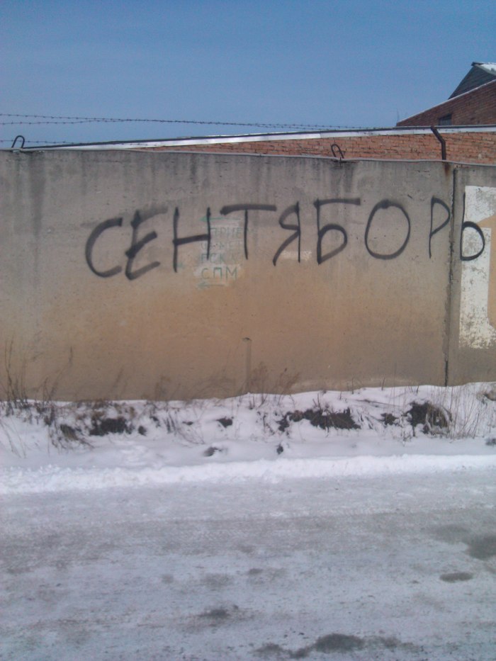 I love my science city! - Graffiti, My, The photo, Naukograd, Biysk