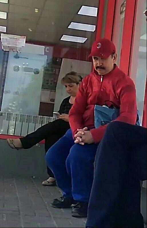 Weekdays Mario in Russia. - My, Mario, Similarity, Stop, Weekdays, Men, Belgorod, Longpost