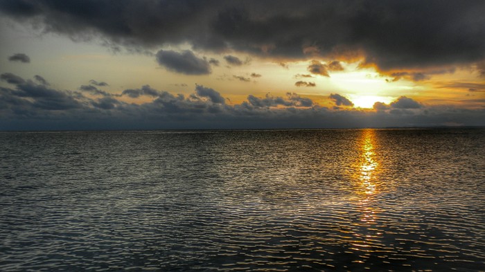 Lake Issyk-Kul in winter - Salt Lake, Issyk-Kul, Kyrgyzstan, Lake, Sunset, My, Winter, The photo