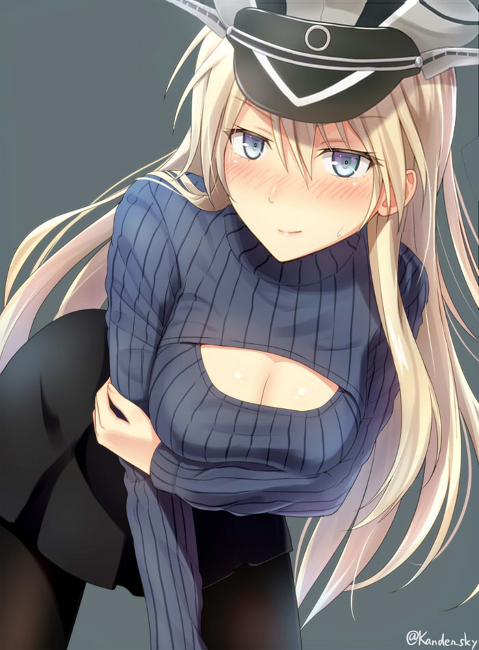 Bismarck (Artist: Kanden Suki) - Kantai collection, Anime, Anime art, Bismarck, Pullover