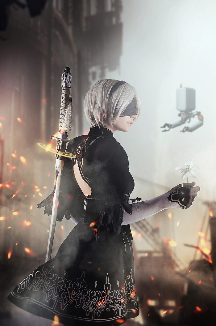 2B cosplay
 - My, NIER Automata, Yorha unit No 2 type B, 2b, , NIER, The photo