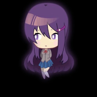 DDLC magick Doki Doki Literature Club, Sayori, Natsuki, Monika, Гифка, Визуальная новелла