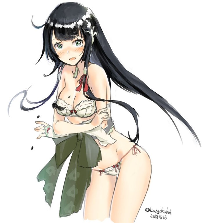 Mizuho - NSFW, Kantai collection, Mizuho, Anime, Anime art, Underwear