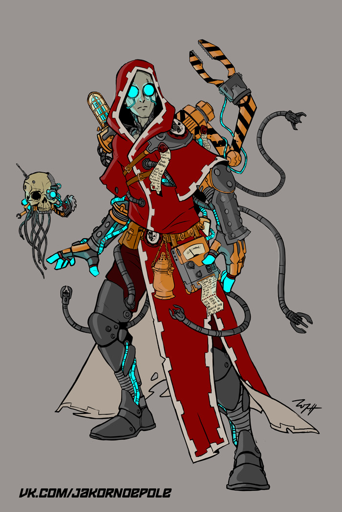 Art from the creator of the Death.net comic - Wh Art, Wh other, Adeptus Mechanicus