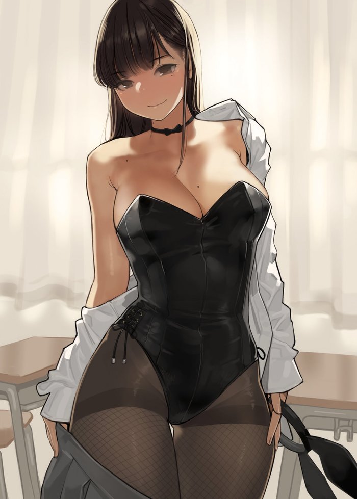 Bunny Anime Art, Y_o_m_y_o_m, Bunnysuit, Miru tights