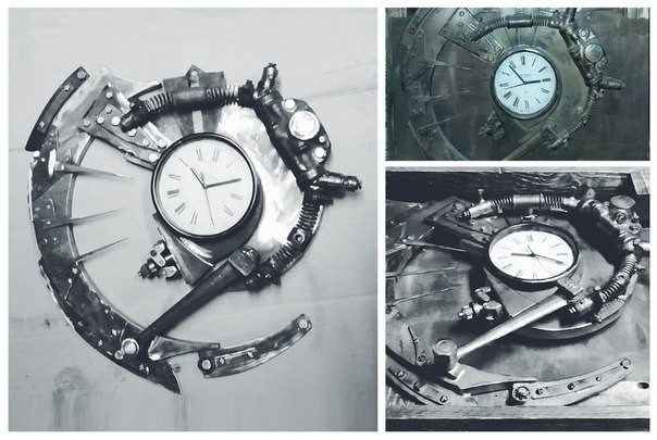 A few more hours.. - My, Handmade, Design, Designer, Clock, Blacksmith